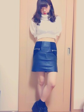 「Fallin'（フォーリン）のアイテム（トップス）」を使った、Chiho♡さん（レディース・163cm）の春コーディネート