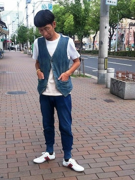 「TOP SEVEN（トップセブン）のアイテム」を使った、MORIOさん（メンズ・175cm）の秋コーディネート