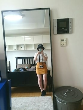 「オレンジスカート」｜たかのんさん（レディース・147cm）の夏コーディネート