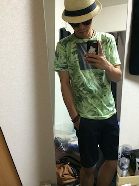「SETTING CRACKS（セッティングクラックス）のアイテム（シューズ）」を使った、nobuさん（メンズ・172cm）の夏コーディネート