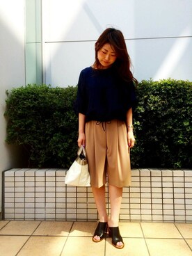 「URBAN RESEARCH ROSSO WOMEN（アーバンリサーチ　ロッソ）のアイテム（サンダル）」を使った、ROSSOエスパル仙台店さん（レディース・159cm）の春コーディネート