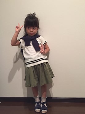 あんぱんちさん（キッズ・100cm）の秋コーディネート