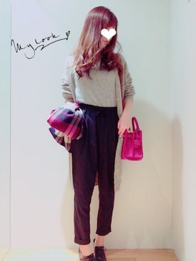 「MERCURYDUO（マーキュリーデュオ）のアイテム（モカシン/デッキシューズ）」を使った、yukinaさん（レディース・158cm）の春コーディネート