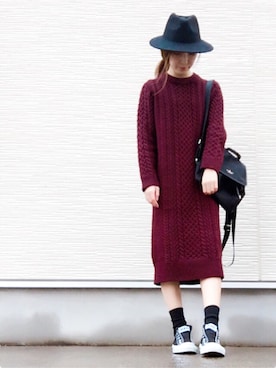 yukinaさん（レディース・158cm）の冬コーディネート