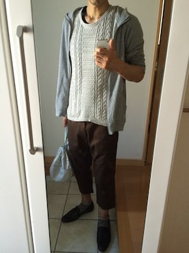 「TAKEO KIKUCHI（タケオキクチ）のアイテム（その他シューズ）」を使った、takさん（メンズ・179cm）の秋コーディネート