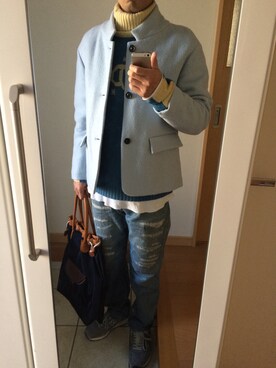 takさん（メンズ・179cm）の冬コーディネート