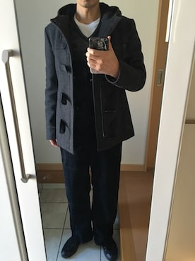 「DIGAWEL（ディガウェル）のアイテム（バッグ）」を使った、takさん（メンズ・179cm）の冬コーディネート