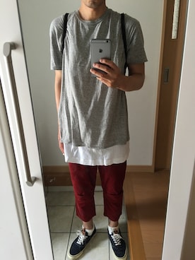 「SASQUATCHfabrix.（サスクワァッチファブリックス）のアイテム」を使った、takさん（メンズ・179cm）の夏コーディネート