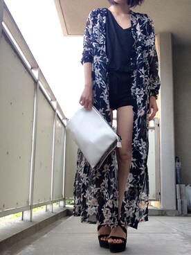 「SELECT.（セレクト）のアイテム（トップス）」を使った、ayako112さん（レディース・154cm）の夏コーディネート