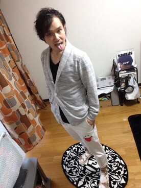 「アイテム（その他アウター）」を使った、矢島綾人さん（メンズ・165cm・20代）の夏コーディネート