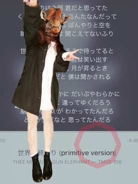 「プリクラ」｜「アイテム（その他アウター）」を使った、meshikuzu🇯🇵さん（レディース・152cm）の秋コーディネート