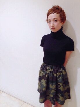 ayamiiiiさんの「【マストBUY】アソートガラボリュームスカート 549010」を使ったコーディネート