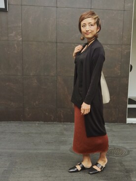 ayamiiiiさんの「WOMEN メリノブレンドリブスカート」を使ったコーディネート