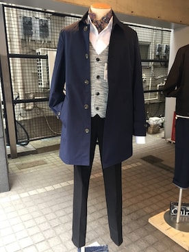 「Cuirs（キュイー）のアイテム（パンツ）」を使った、Cuirs（キュイー）専属モデルさん（メンズ・170cm）の冬コーディネート