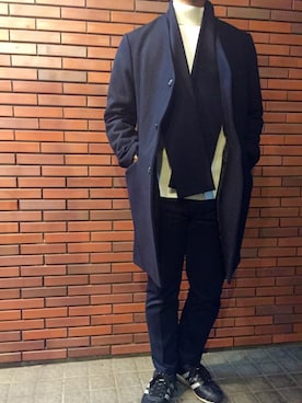 「Cuirs（キュイー）のアイテム」を使った、Cuirs（キュイー）専属モデルさん（メンズ・170cm）の冬コーディネート