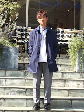 「Cuirs（キュイー）のアイテム」を使った、Cuirs（キュイー）専属モデルさん（メンズ・168cm）の春コーディネート