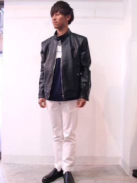 「Cuirs（キュイー）のアイテム」を使った、Cuirs（キュイー）専属モデルさん（メンズ・168cm）の春コーディネート