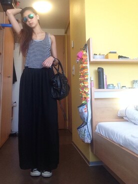 「brandymelville」｜「アイテム（腕時計）」を使った、Peggyさん（レディース・165cm）の夏コーディネート