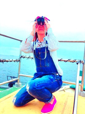 「ROOM903（ルームナインオースリー）のアイテム」を使った、kemekoさん（レディース・166cm）の夏コーディネート