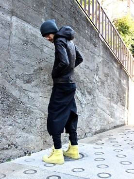 「DEVOA（デヴォア）のアイテム（その他アウター）」を使った、KENJIさん（メンズ・186cm）の春コーディネート