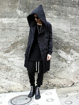 「DRKSHDW（ダークシャドウ）のアイテム（ジャケット/アウター）」を使った、KENJIさん（メンズ・186cm）の秋コーディネート