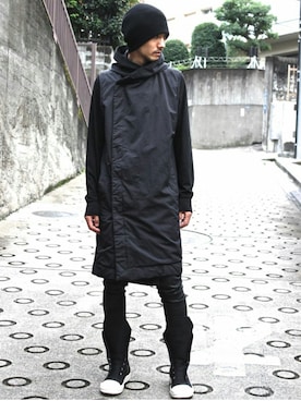 「DEVOA（デヴォア）のアイテム（帽子）」を使った、KENJIさん（メンズ・186cm）の秋コーディネート