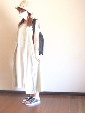 「アイテム（シャツワンピース）」を使った、ｋａｎａさん（レディース・154cm・20代）の夏コーディネート