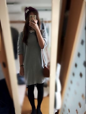 「アクティブ」｜「アイテム（ワンピース）」を使った、mnさん（レディース・163cm）の秋コーディネート