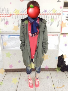 「COCOON（コクーン）のアイテム」を使った、りょーこさん（レディース・165cm）の春コーディネート