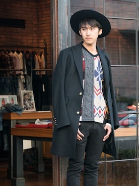 YUKOさん（メンズ・178cm）の冬コーディネート