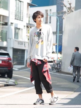 「ミッキー」｜YUKOさん（メンズ・178cm）の春コーディネート