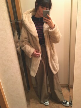 「LOWLYS FARM」｜Nozomiさん（レディース・154cm）の秋コーディネート