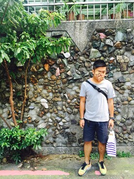 「survival（survival）のアイテム」を使った、Guanchenさん（メンズ・170cm）の秋コーディネート