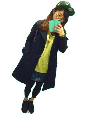 「Onitsuka Tiger × ANDREA POMPILIO（オニツカタイガーアンドレアポンピリオ）のアイテム（シューズ）」を使った、ykrさん（レディース・165cm）の春コーディネート