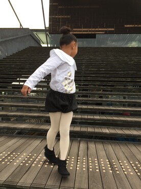 「アイテム（ブーツ）」を使った、kokoさん（キッズ・120cm）の秋コーディネート
