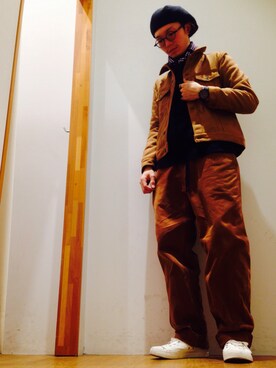 「SEVENDAYS=SUNDAY（セブンデイズサンデイ）のアイテム（ジャケット/アウター）」を使った、zakikameさん（メンズ・170cm）の冬コーディネート