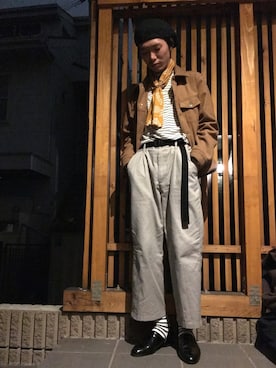 「SEVENDAYS=SUNDAY（セブンデイズサンデイ）のアイテム（レッグウェア）」を使った、zakikameさん（メンズ・170cm）の春コーディネート