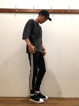 「SEVENDAYS=SUNDAY（セブンデイズサンデイ）のアイテム（帽子）」を使った、zakikameさん（メンズ・170cm）の夏コーディネート