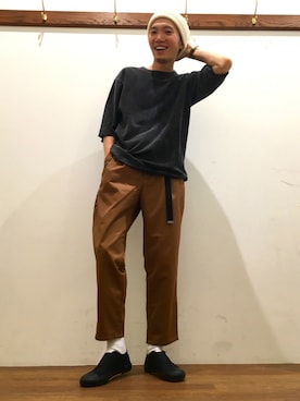 「SEVENDAYS=SUNDAY（セブンデイズサンデイ）のアイテム（帽子）」を使った、zakikameさん（メンズ・170cm）の夏コーディネート