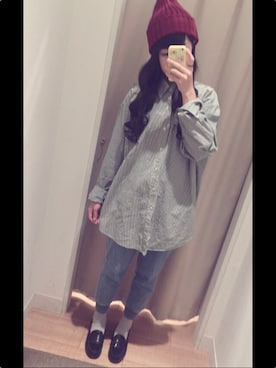 「ロングヘア」｜「アイテム（その他シューズ）」を使った、fusaさん（レディース・162cm）の春コーディネート