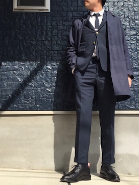 「アイテム（フォーマルスーツ/小物）」を使った、octalismさん（メンズ・173cm・40代）の春コーディネート