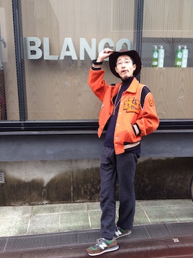 「アイテム（ニット/セーター）」を使った、スズキタケユキさん（メンズ・169cm）の冬コーディネート