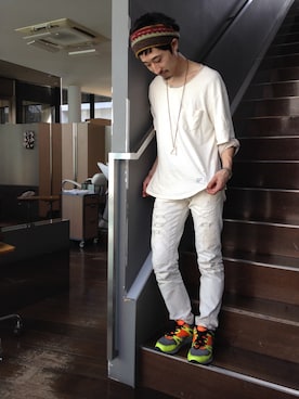 「アイテム（ヘアアクセサリー）」を使った、スズキタケユキさん（メンズ・168cm）の冬コーディネート