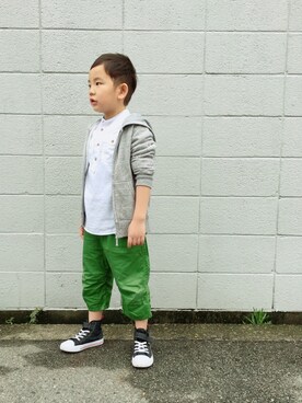 「5歳」｜「アイテム（その他トップス）」を使った、aoaoさん（キッズ・120cm）の春コーディネート
