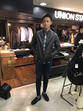 「collective.（コレクティブ）のアイテム」を使った、ユニオンステーション渋谷東急東横さん（メンズ・188cm）の秋コーディネート