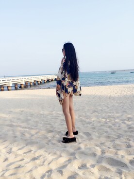 「アイテム（浴衣）」を使った、倩倩さん（レディース・167cm）の春コーディネート