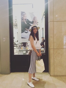 「Balanciagaのアイテム」を使った、Rainie。カツさん（レディース・166cm）の夏コーディネート