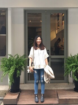 「Balanciagaのアイテム」を使った、Rainie。カツさん（レディース・166cm）の秋コーディネート