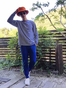 「SAINT JAMES（セントジェームス）のアイテム」を使った、Kippei さん（メンズ・173cm）の秋コーディネート