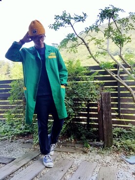 「Mt Rainier Designのアイテム」を使った、Kippei さん（メンズ・173cm）の秋コーディネート
